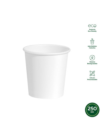 VASO DESECHABLE CARTON BIO BCO B/50