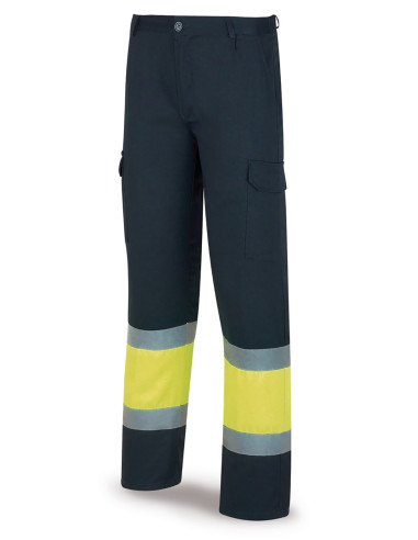 PANTALON A.VISIBILIDAD AMARILLO AZUL