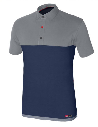 POLO M/CORTA STRETCH AZUL