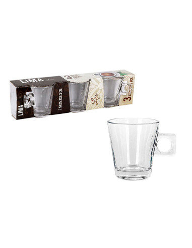 TAZA CAFE VIDRIO SET-3