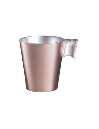 TAZON MUG VIDRIO F.LONGO ROSA