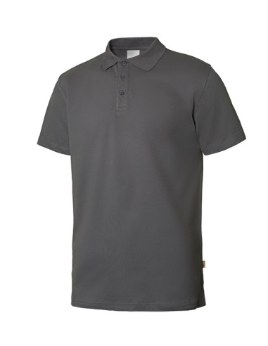 POLO M/CORTA STRETCH GRIS