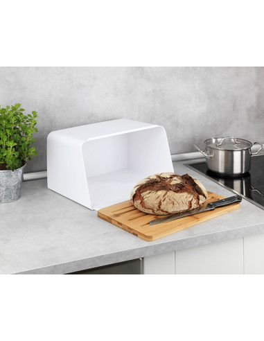 CAJA PAN C/TABLA KUBO BLANC