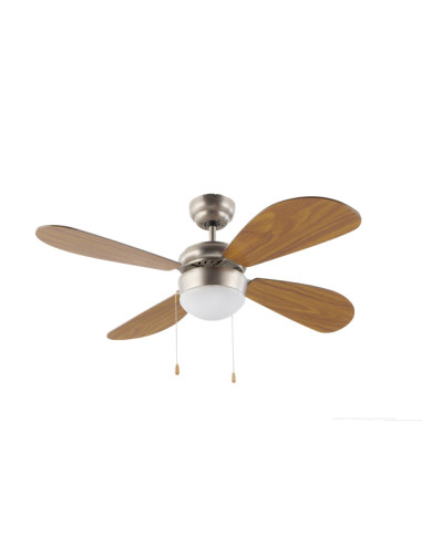 VENTILADOR TECHO C/LUZ 4ASPAS 105CM