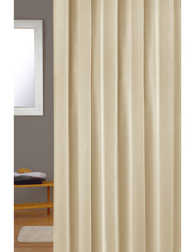 CORTINA BAÑO POLIESTER BEIGE