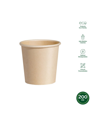 VASO DESECHABLE CARTON BIO NATU B/50