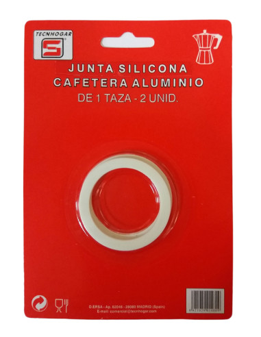 JUNTA ARANDELA SILICONA CAFETERA 2 U.