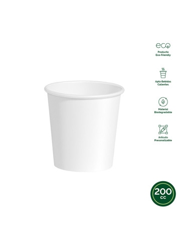 VASO DESECHABLE CARTON BIO BCO B/50