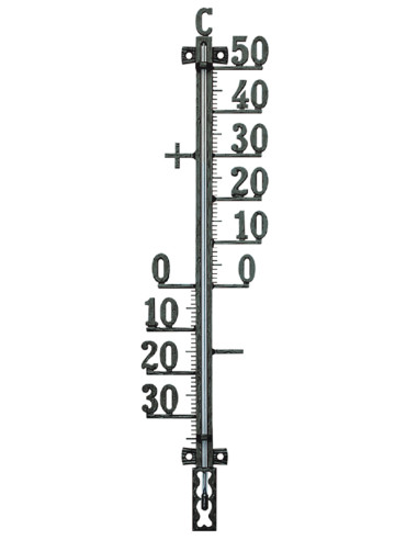 TERMOMETRO METAL FORJADO NEGRO