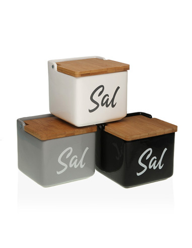 SALERO CERAMICA TAPA BAMBU