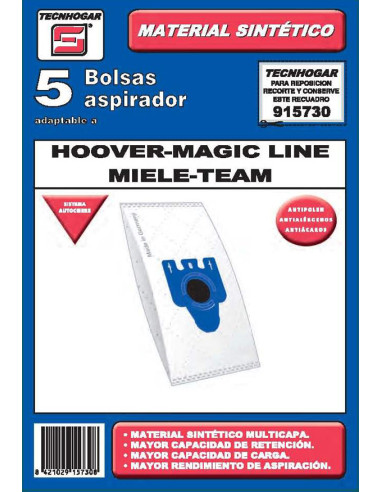 BOLSA ASPIRADOR 5 U. MIELE-HOO