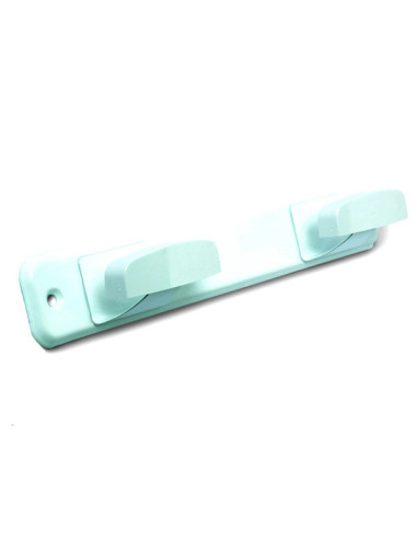 PERCHA INOX 2 BRAZ.LAC.BLANCO