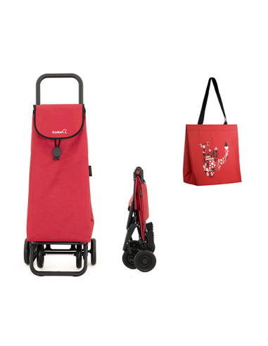 CARRO COMPRA 4R ROJO+BOLSA 44