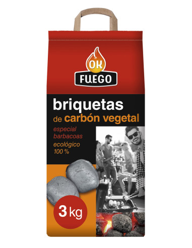 BRIQUETAS CARBON VEGETAL AUTOENCENDIDO