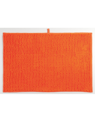 ALFOMBRA BAÑO CHENILLE NARANJA