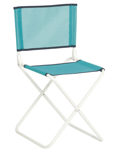 SILLA NYLON C/RESPALDO AZUL