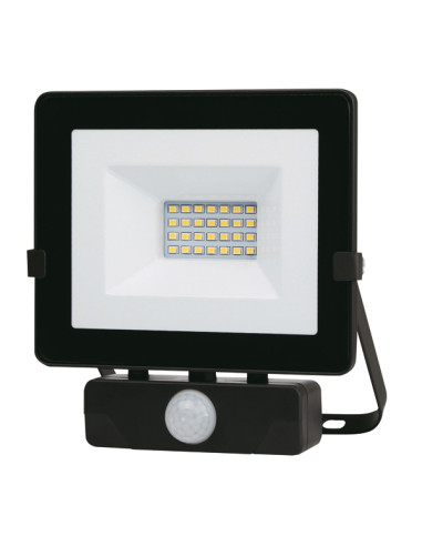 FOCO LED NEGRO IP65 C/SENSOR