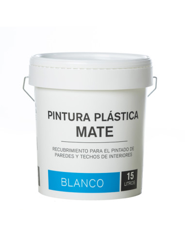 PINTURA PLASTICA BLANCA MATE