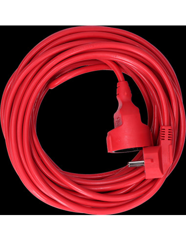 PROLONGADOR CABLE ROJO 3G1.5 16A FLEXIBLE