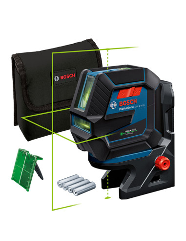 NIVEL LASER AUTO CRUZ VERDE+RM10