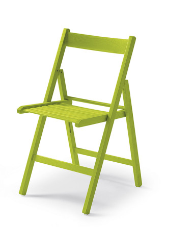 SILLA PLEGABLE MADERA VERDE