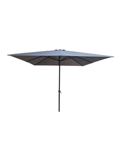 PARASOL ALUMINIO CUADR GRIS