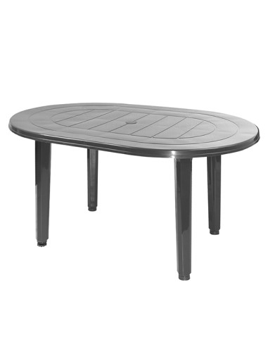 MESA JARDIN OVAL ANTRACITA