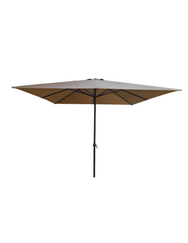 PARASOL ALUMINIO CUADR TAUPE