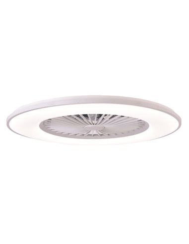 VENTILADOR TECHO C/LUZ 8 ASPAS GRIS