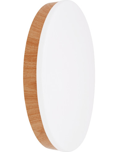 PLAFON LED DECORATIVO IP54 1400LM MADERA 15W