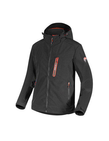 CHAQUETA SOFTSHELL DUCATI NEGRA