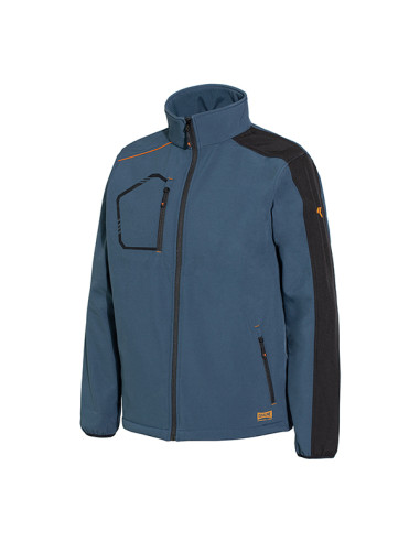 CHAQUETA SOFTSHELL KIND AZUL