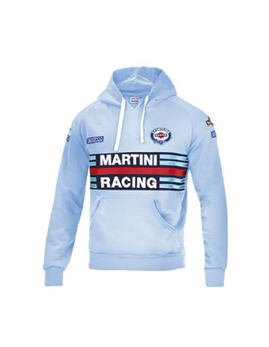 SUDADERA CAPUCHA AZUL M MARTINI