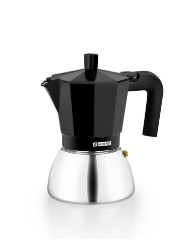 CAFETERA INDUCCION INOX BLACK