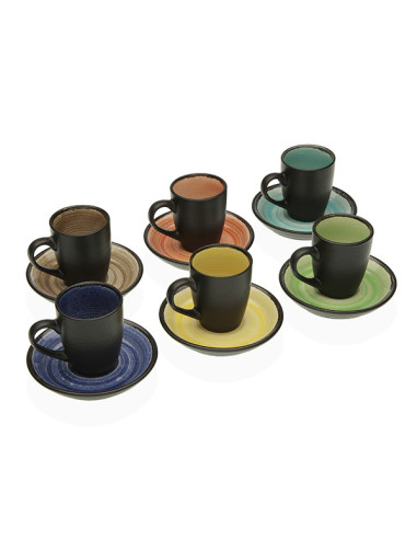 TAZA CAFE C/PLATO CAMIL SET-6