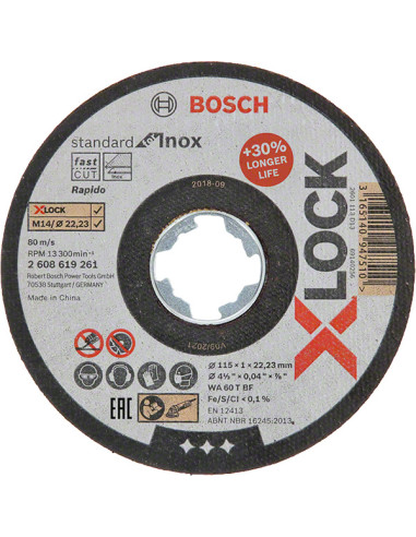 DISCO C H XLOCK METAL/INOX