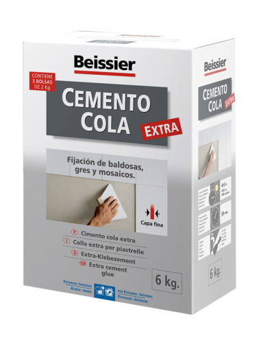 CEMENTO COLA PORCELANICO C1 EXTRA GRIS