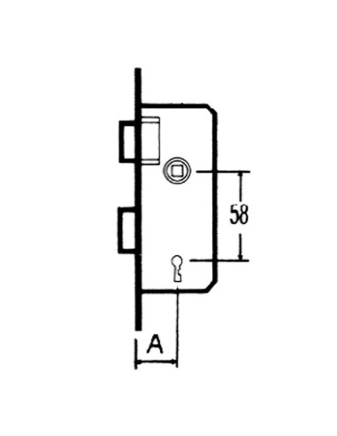 CERRADURA EMBUTIR F/ LATON