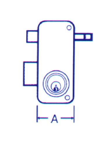 CERRADURA SOBREPONER DCHA