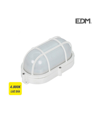 APLIQUE EXTERIOR LED 810 lm OVAL REJILLA 4000K