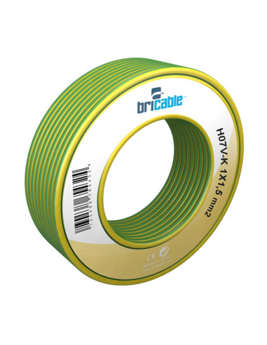 CABLE LINEA FLEXIBLE AMAR/VERDE H07V-K R/10M