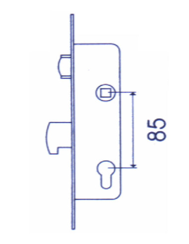 CERRADURA EMB MET INOX RODILL