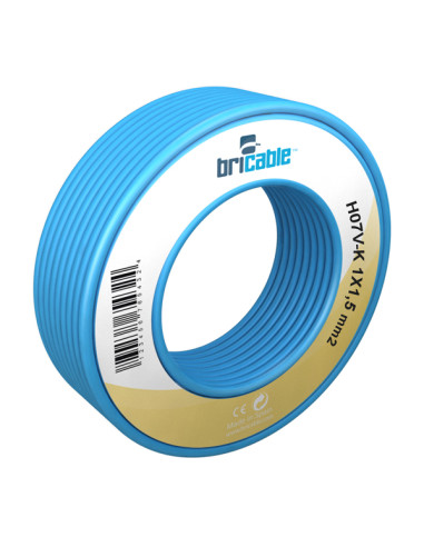 CABLE LINEA FLEXIBLE AZUL H07V-K R/10M