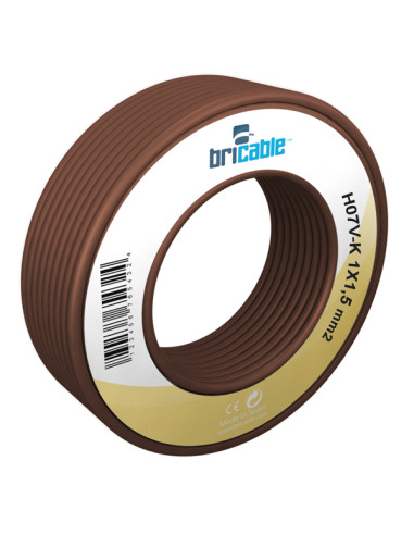 CABLE LINEA FLEXIBLE MARRON H07V-K R/10M