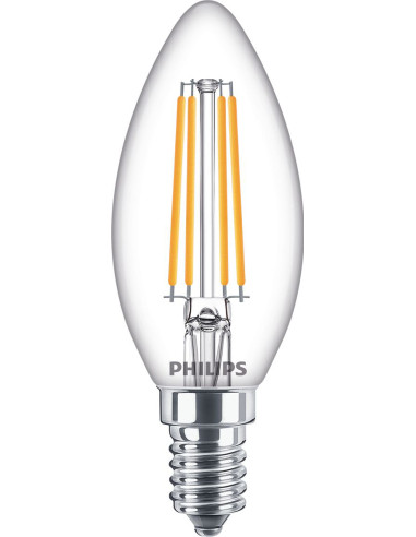 LAMPARA LED VELA E14 LC 2700K 806LM TRANSP FIL