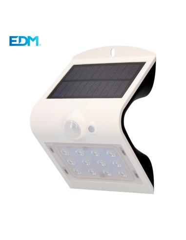 APLIQUE LED SOLAR 220 lm SENSOR PRESENCIA BCO