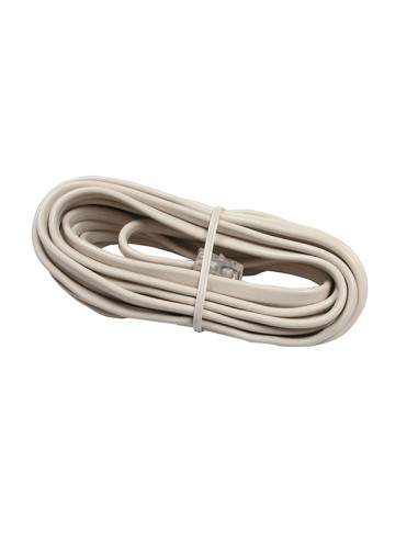 CABLE TELEFONIA M-M LISO MARFIL