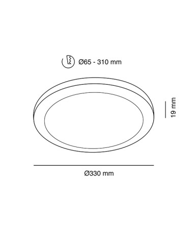 DOWNLIGHT EMPOTRAR O SUPERF AJUSTABLE 2520 LM