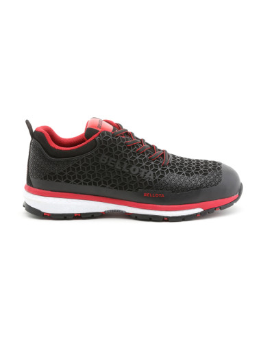 ZAPATO DEPORTIVO S3 NEGRO-ROJO