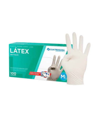 GUANTE LATEX DESECHABLE C/100